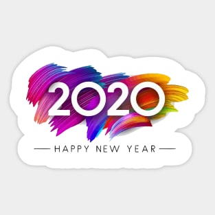 Happy New Year 2020 Sticker